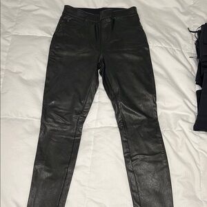Black Leather Pants